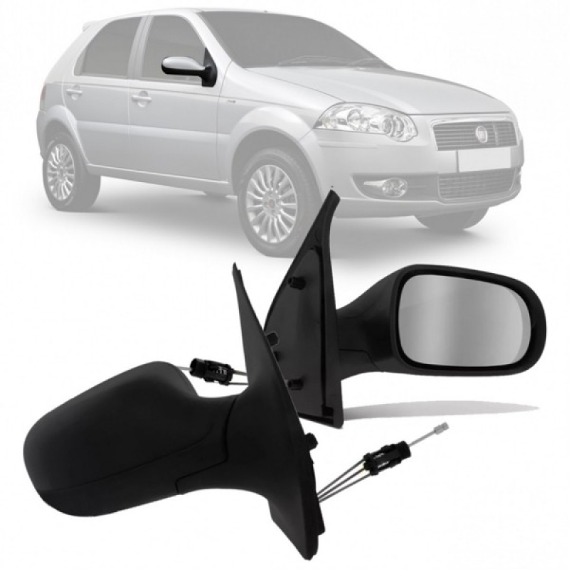 Retrovisor Original Palio Siena 4 Portas 2008 A 2014 Manual Lado Direito
