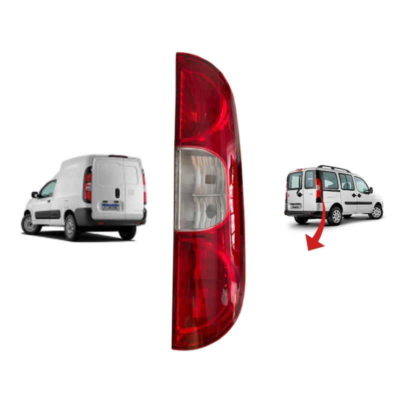 Lanterna Traseira Doblo 2009 A 2022 Fiorino 2014 A 2022 Lado Direito 4 Furos