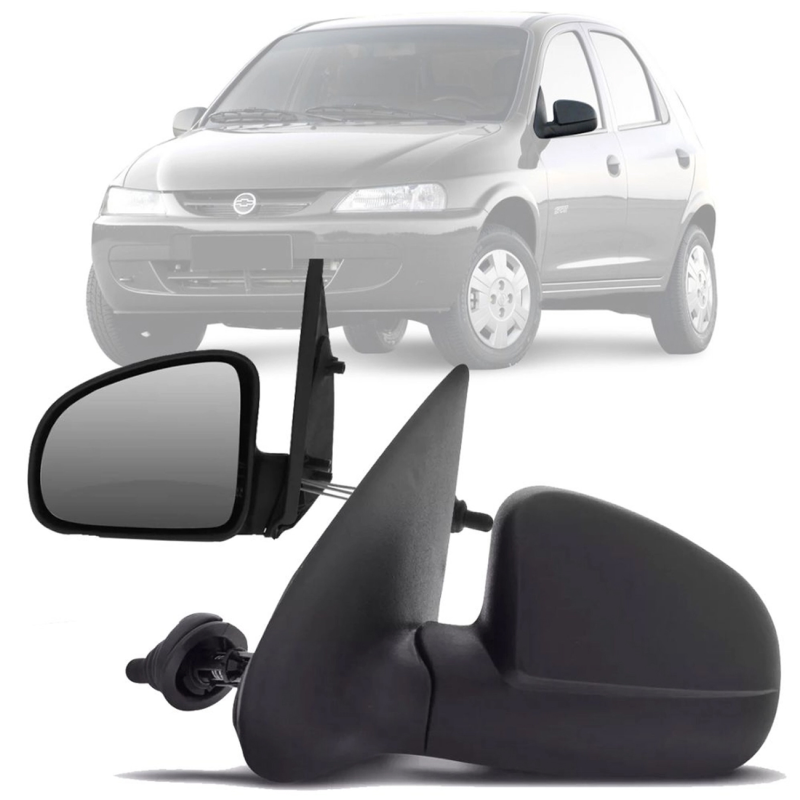 Retrovisor Celta 2000 A 2006 Lado Esquerdo Regulador Manual(rx229)