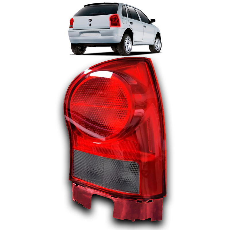 Lanterna Traseira Gol G4 2006 A 2014 Lado Direito Borda Vermelha Re Fume(c44619)