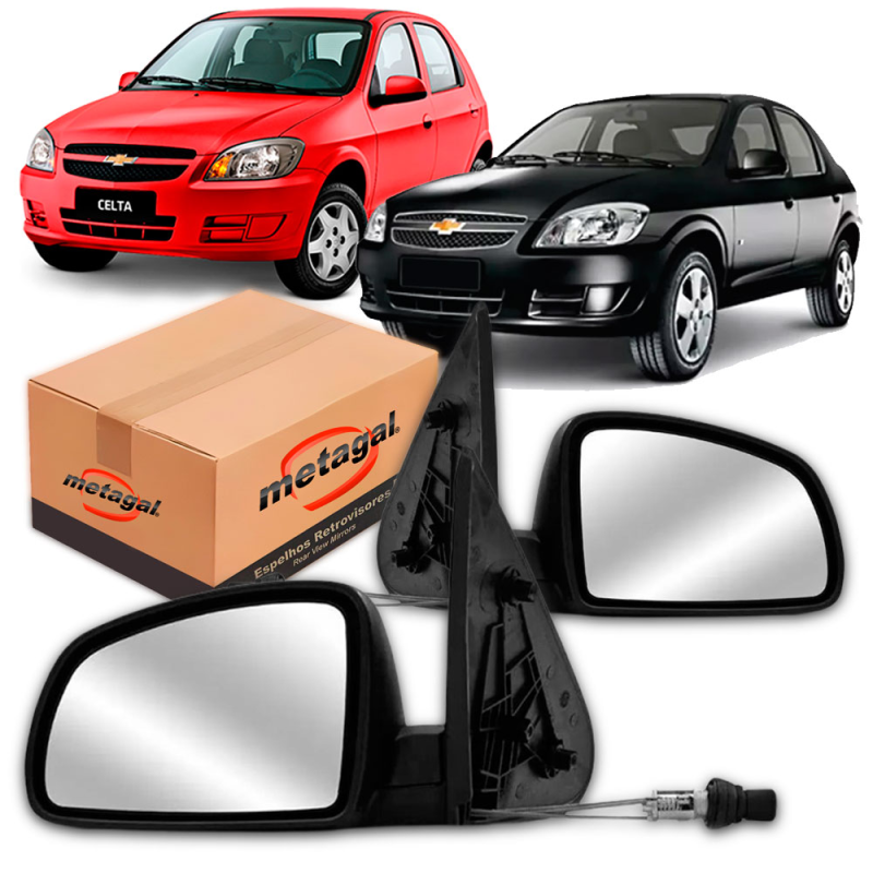 Retrovisor Externo Celta Prisma 2007 A 2011 Lado Direito C/c
