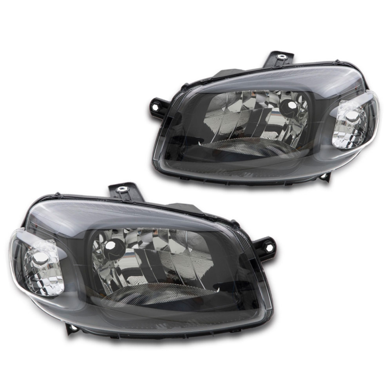 0160767 Farol Original Uno Vivace Way Sporting 2010 A 2014 Lado Esquerdo Mascara Negra