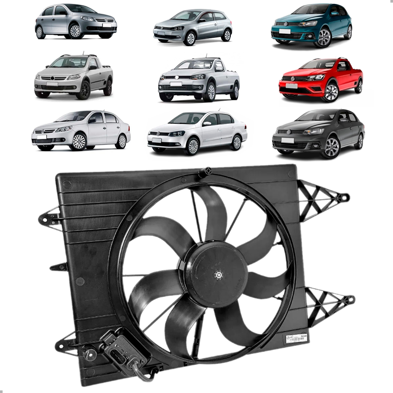 Eletroventilador Original Gol G5 G6 G7 Polo Fox Saveiro Voyage Com Ar Eletroventilador Original Gol G5 G6 G7 Polo Fox Saveiro Voyage Com Ar