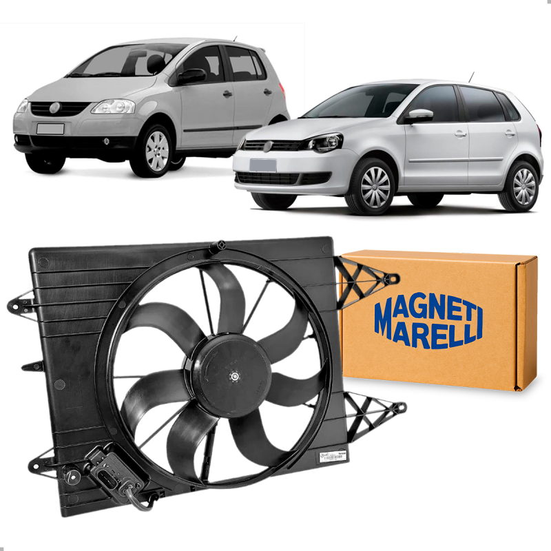 Eletroventilador Original Gol G5 G6 G7 Polo Fox Saveiro Voyage Com Ar