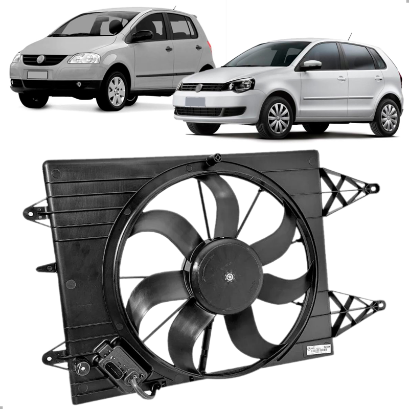 Eletroventilador Original Gol G5 G6 G7 Polo Fox Saveiro Voyage Com Ar