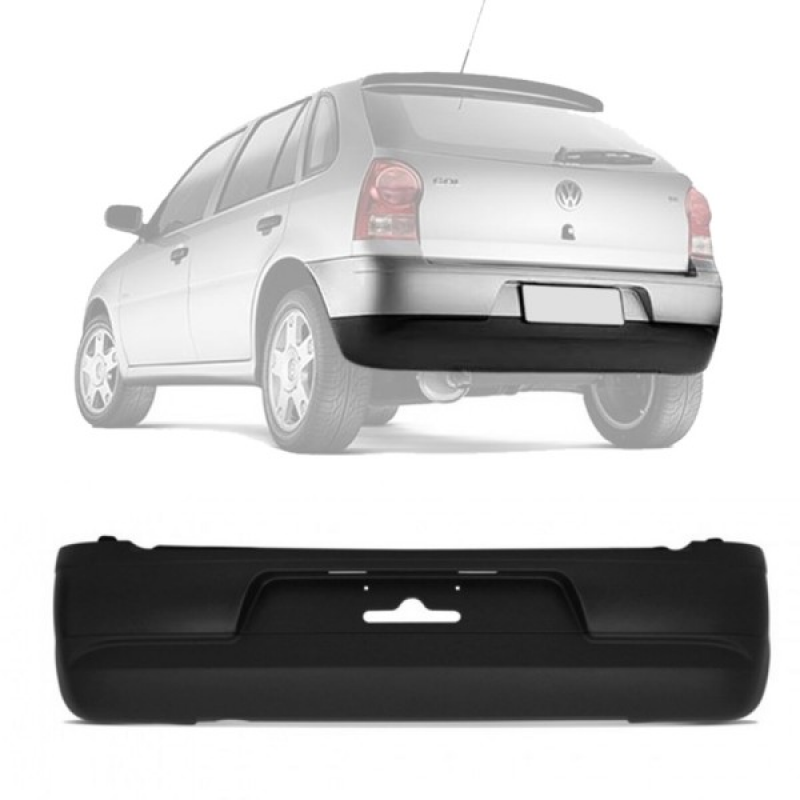 Parachoque Traseiro Gol G4 2006 A 2014 Para Pintura E Texturizado(c31068)