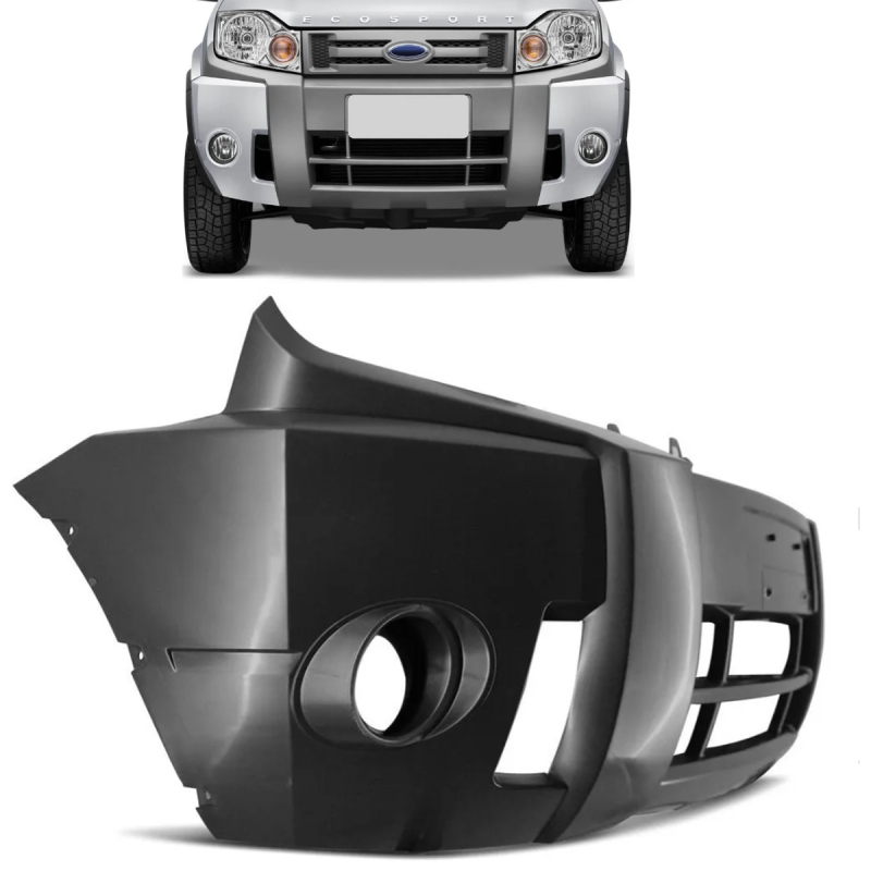 Parachoque Dianteiro Ecosport 2008 A 2012 Para Pintura Com Furo(c53923)