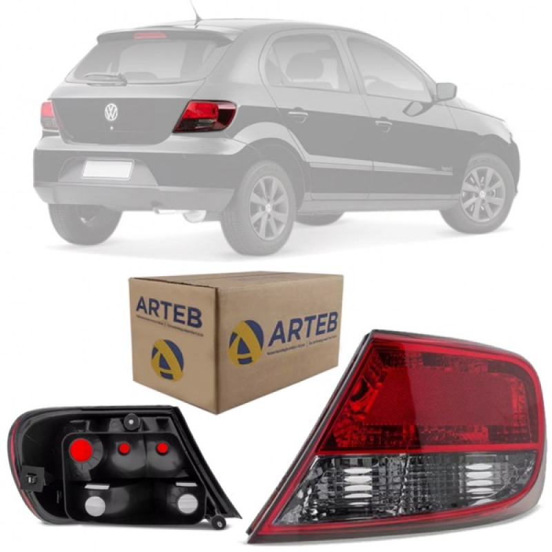 0460418 Lanterna Traseira Original Gol G5 2009 A 2012 Lado Direito Fume