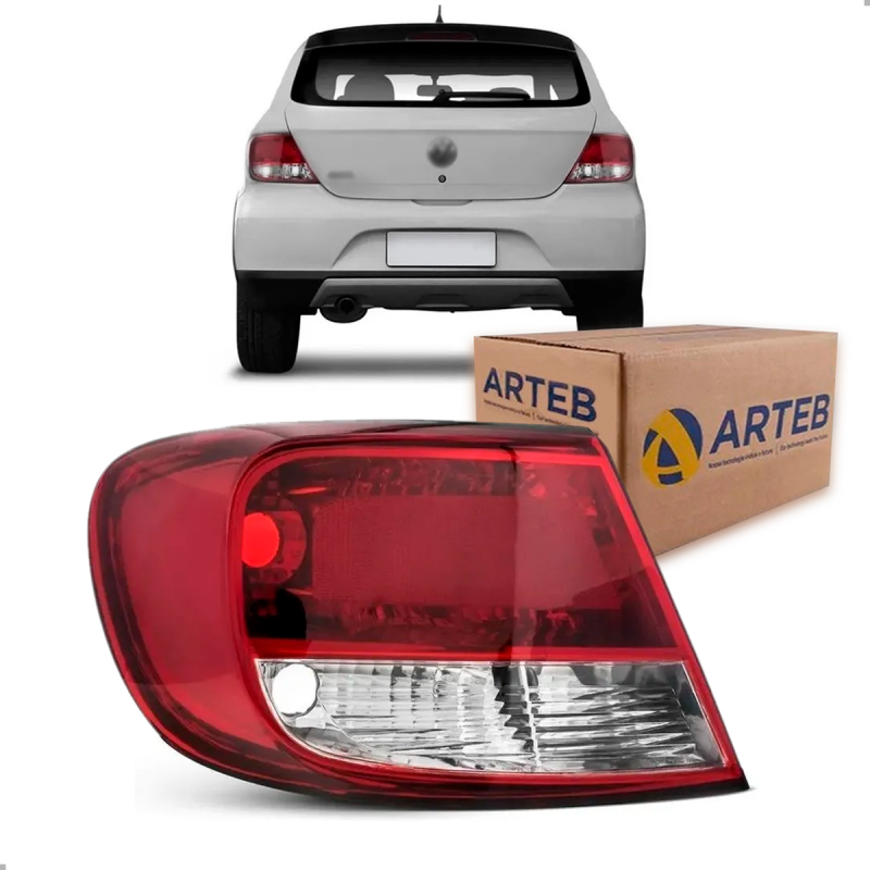 0460415 Lanterna Traseira Original Gol G5 2009 A 2012 Lado Esquerdo Cristal