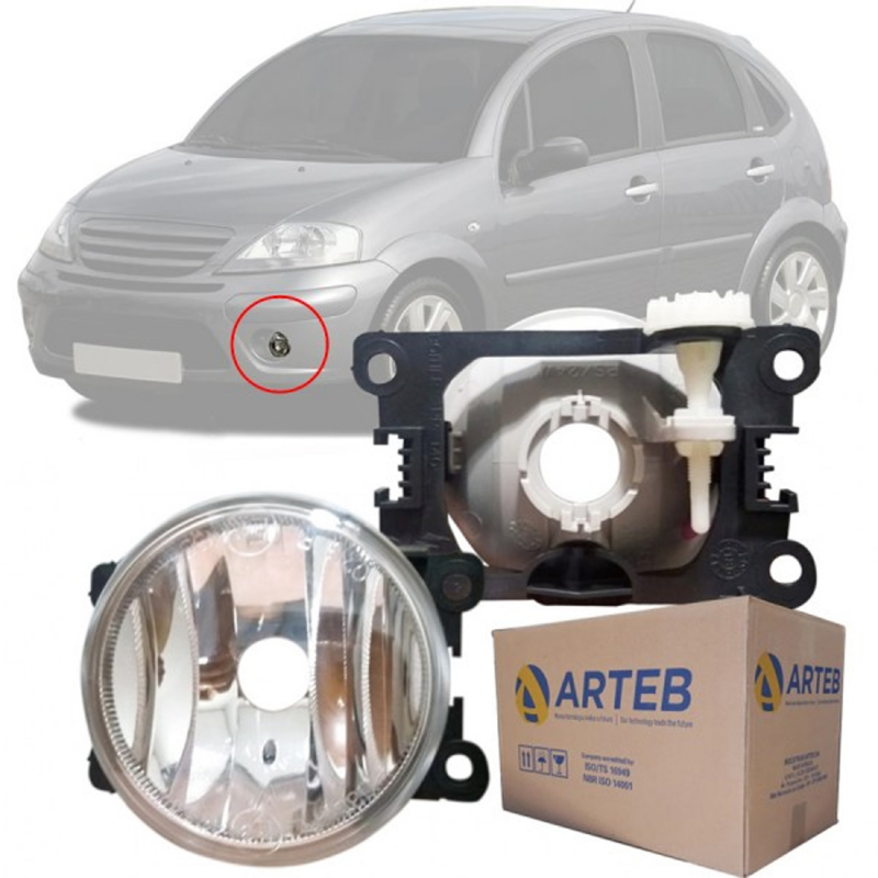 0160739 Farol Auxiliar De Milha Original Citroen C3 C4 C5 Picasso