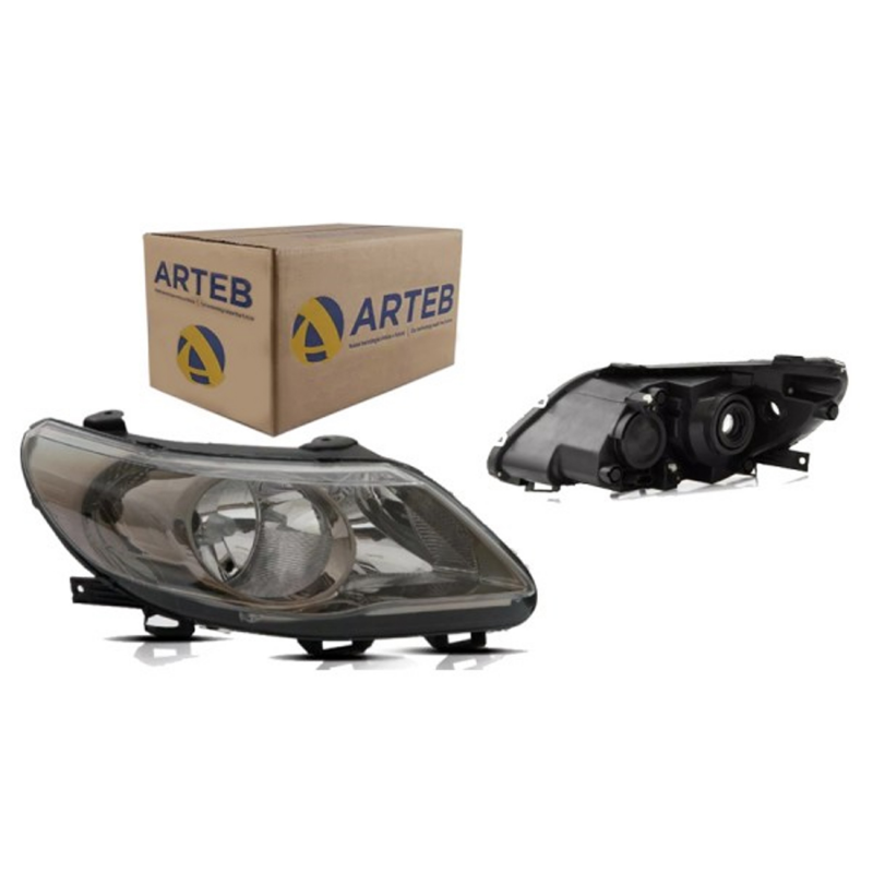 0160796 Farol Original Gol Saveiro Voyage G5 2009 A 2012 Lado Direito Foco Duplo Fume Cup. Vw