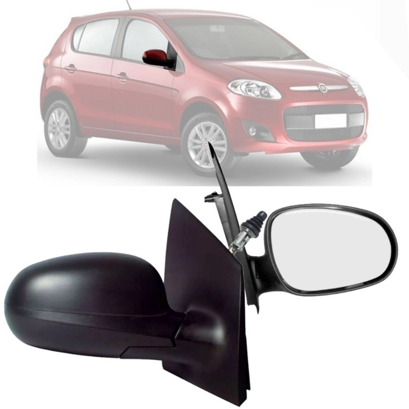 Retrovisor Palio Attractive 2012 A 2016 Grand Siena 2012 A 2022 Lado Direito Regulador Manual