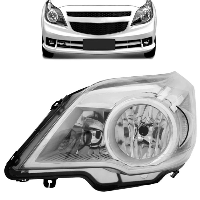 Farol Agile 2009 A 2013 Montana 2011 A 2022 Lado Esquerdo Cromado (c064701) (r20067)