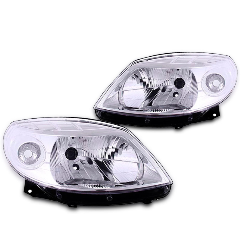 Farol Sandero 2008 A 2011 Lado Esquerdo Cromado (16213)(c30892)