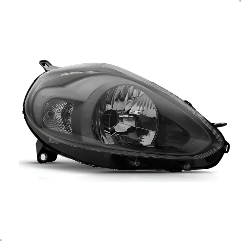 Farol Punto 2013 A 2016 Lado Direito Masc Negra Friso Prata T Jet