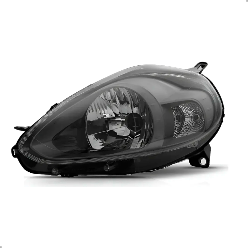 Farol Punto 2013 A 2016 Lado Esquerdo Masc Negra Friso Prata T Jet