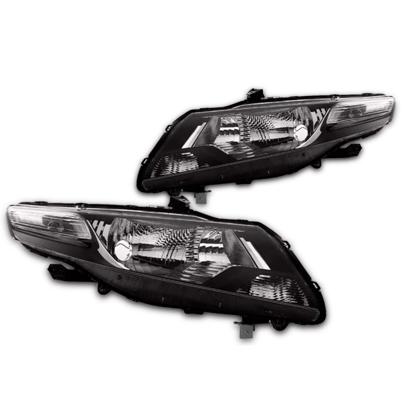 Farol Original City 2009 A 2013 Lado Esquerdo Foco Simples Mascara Negra