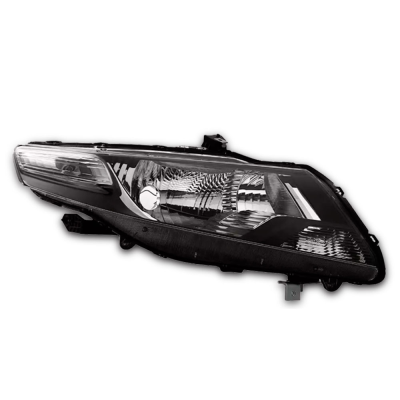 Farol Original City 2009 A 2013 Lado Esquerdo Foco Simples Mascara Negra