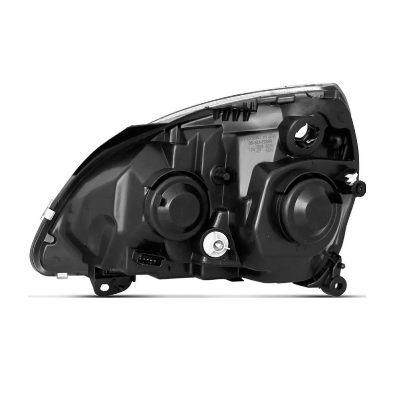 Farol Clio 2003 A 2012 Lado Esquerdo Masc Cinza (r16221)
