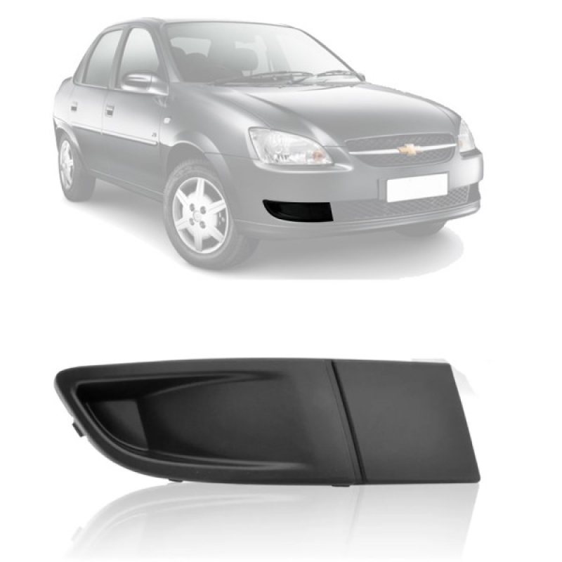 Grade Do Parachoque Classic Ls 2011 A 2016 Lado Direito Sem Furo