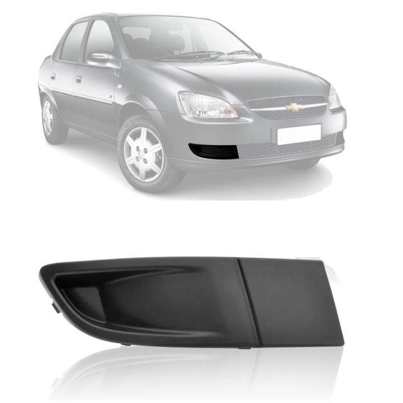 Grade Do Parachoque Classic Ls 2011 A 2016 Lado Direito Sem Furo