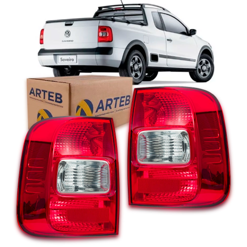 0460403 Lanterna Traseira Original Saveiro G5 G6 2009 A 2016 Lado Esquerdo Cristal