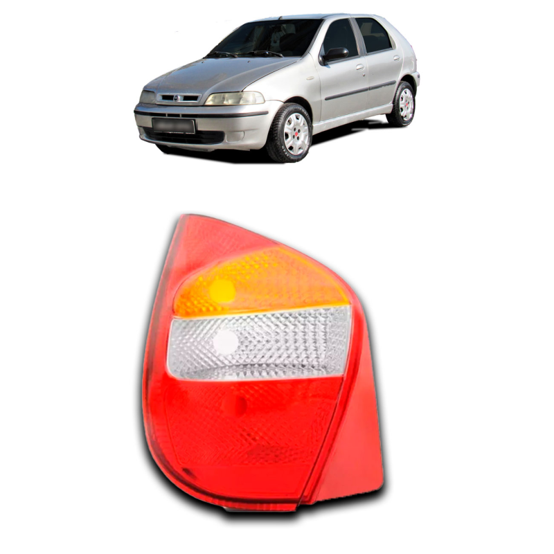 Lanterna Traseira Palio 2004 A 2011 Carcaça Preta Lado Esquerdo