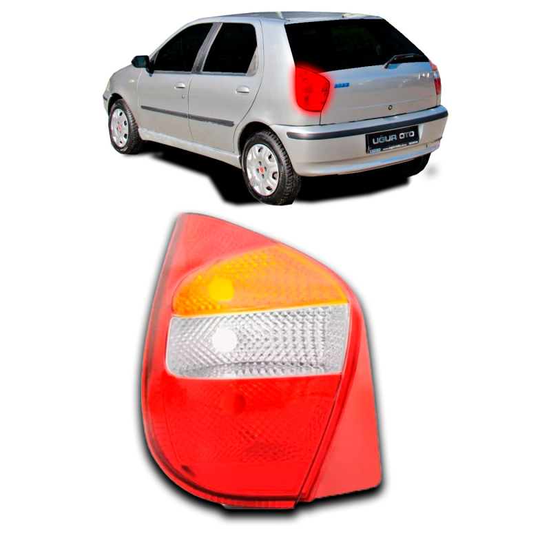Lanterna Traseira Palio 2004 A 2011 Carcaça Preta Lado Esquerdo