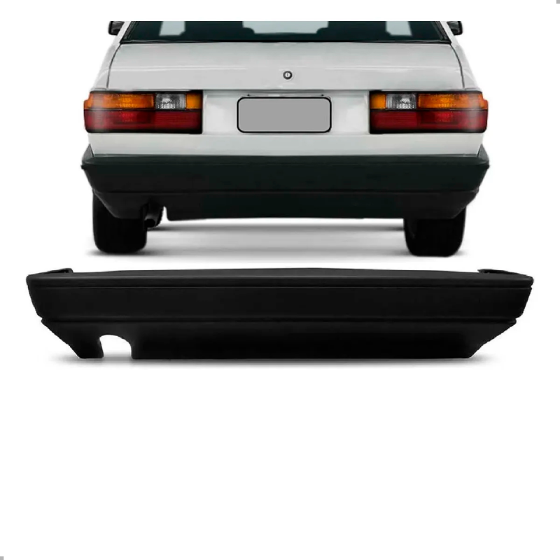 Parachoque Traseiro Gol Quadrado 1987 A 1994 Preto Texturizado (c022931)(rdt6320)