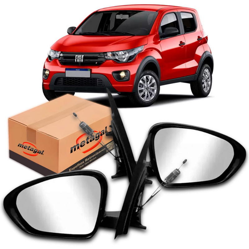 Retrovisor Original Mobi 2016 A 2022 Manual Lado Esquerdo