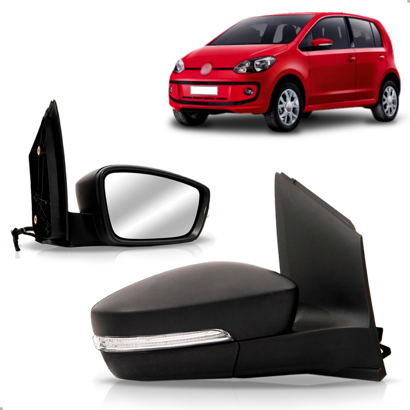 Retrovisor Original Up 2014 A 2022 Lado Direito Regulador Eletrico Com Pisca
