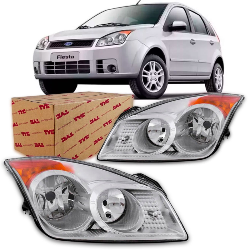 Farol Fiesta 2008 A 2010 Lado Direito (r15130)