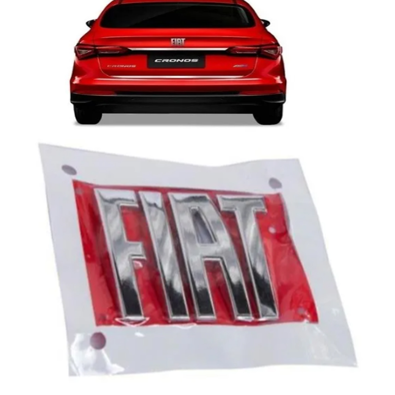 Emblema Original Fiat Grade Cronos 2020 A 2022 Grafite