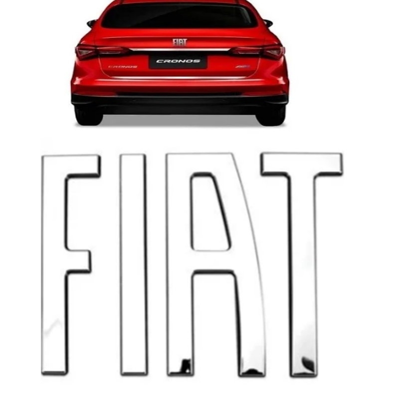 Emblema Original Fiat Grade Cronos 2020 A 2022 Grafite