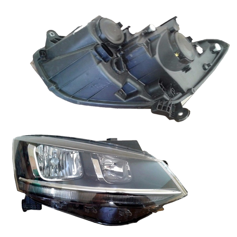 0160830 Farol Original Fox Spacefox Crossfox 2015 A 2022 Lado Direito Friso Cromado