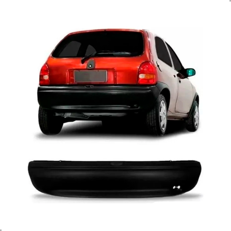 Parachoque Traseiro Corsa Hatch 1994 A 2002 Preto Texturizado (c011999)