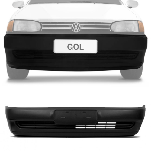 Parachoque Dianteiro Gol Parati Saveiro G2 Bola 1995 A 1999 Gol G2 Special 2000 A 2002 Preto Texturizado