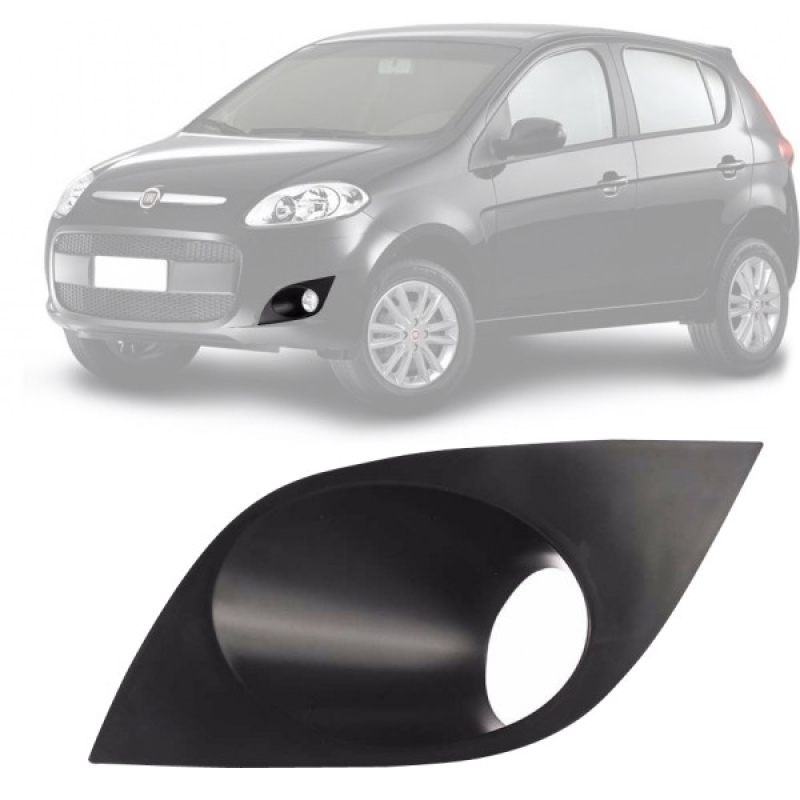 Grade Do Parachoque Palio Atractive 2012 A 2016 Lado Esquerdo Com Furo