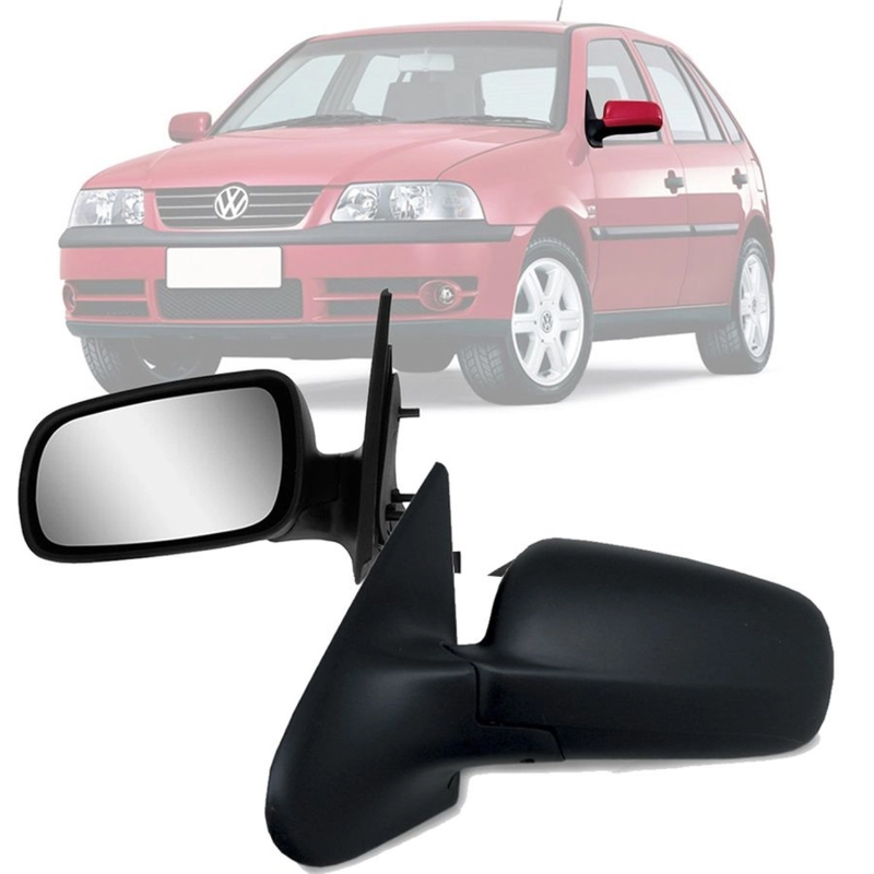 Retrovisor Gol Parati Saveiro G3 2000 A 2005 G4 2006 A 2014 4 Portas Lado Esquerdo Sem Regulador