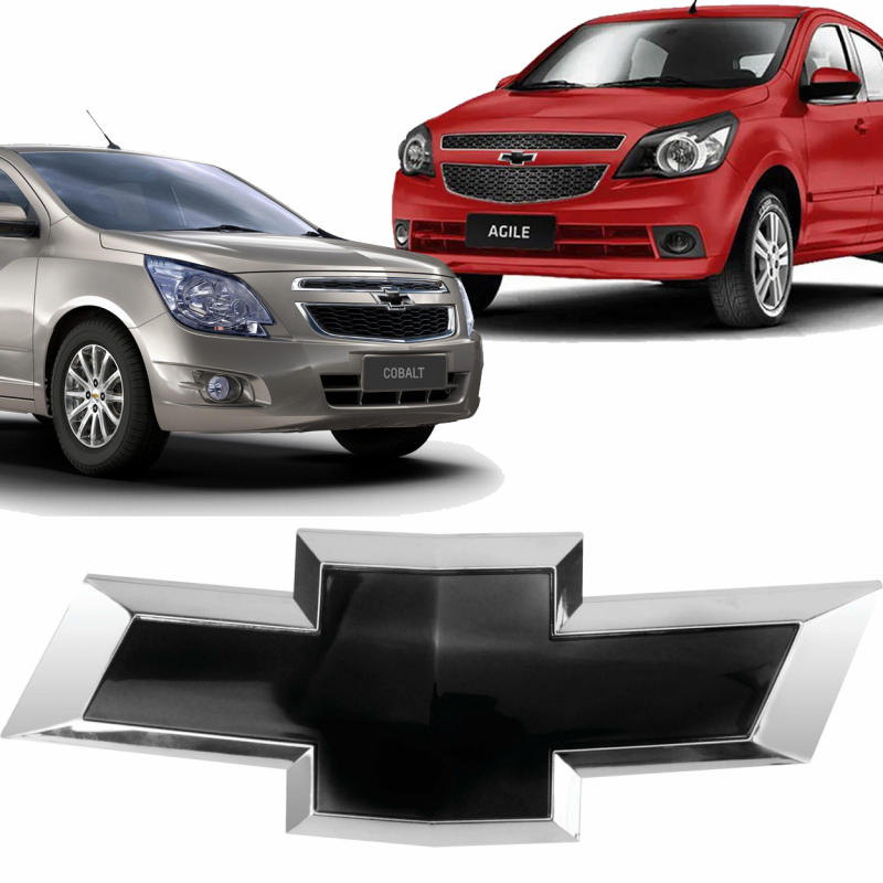 Emblema Gm Da Grade Agile 2009 A 2012 Montana 2013 A 2022 Preto Brilhante