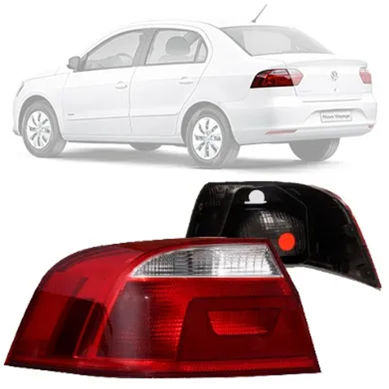 Lanterna Traseira Voyage G6 2013 A 2016 Lado Esquerdo Canto Bicolor (c059816)