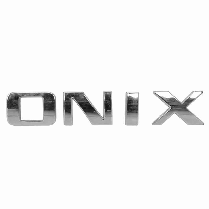 Emblema Gm Palavra Onix 2020 A 2022 Cromado