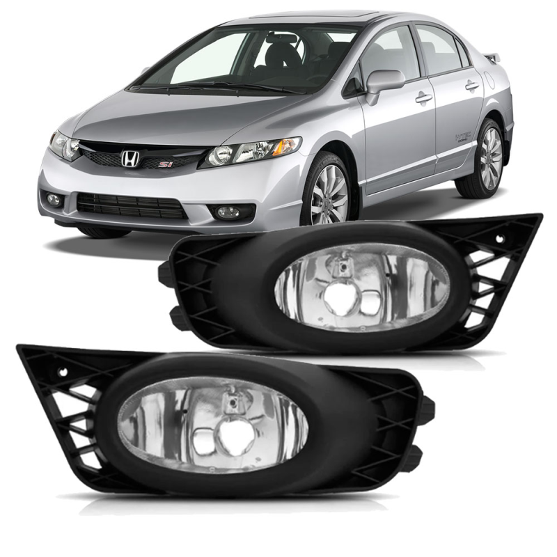 Farol Auxiliar De Milha Civic 2009 A 2011 Lado Direito(r17588)