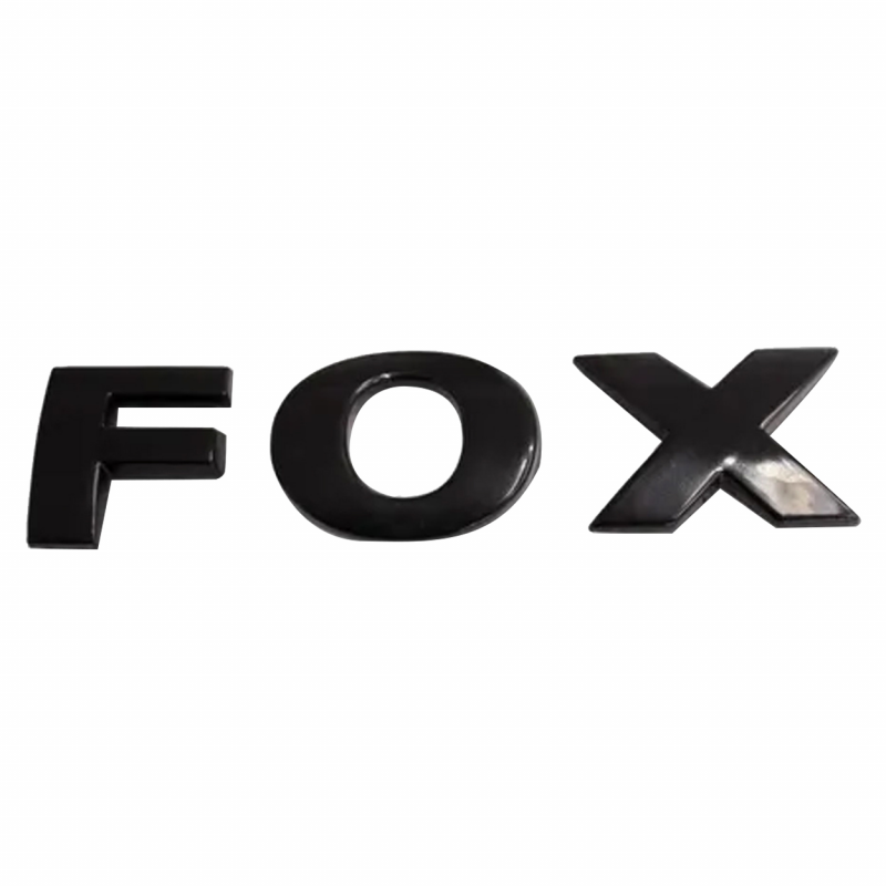 Emblema Volks Palavra Fox 2015 A 2022 Preto Brilhante