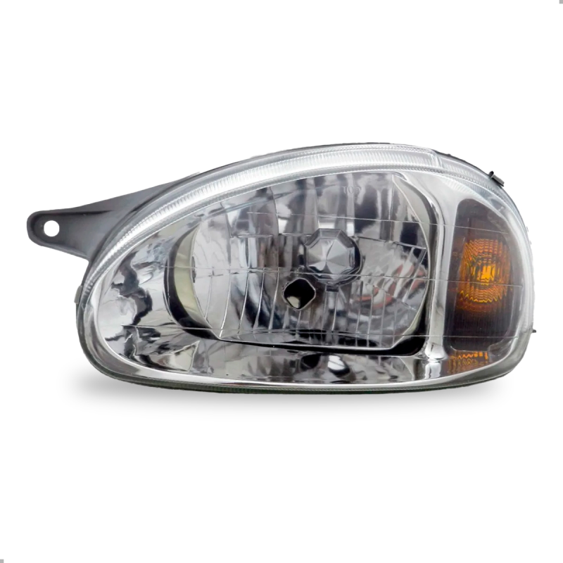 Farol Corsa Classic 2000 A 2010 Lado Esquerdo Cromado Carcaca Cinza (c061911)