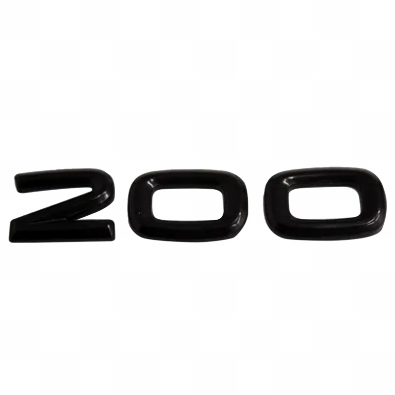 Emblema Volks Palavra 200 T-cross 2019 A 2022 Preto Brilhante