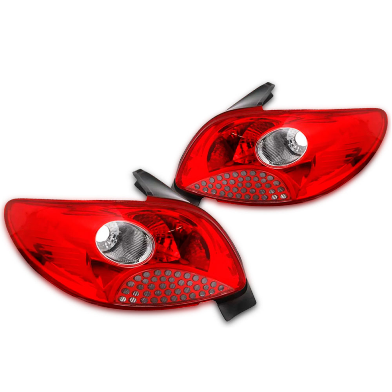 Lanterna Traseira Peugeot 207 Hatch 2009 A 2014 Lado Direito Grade Vermelha Tyc (r23624)