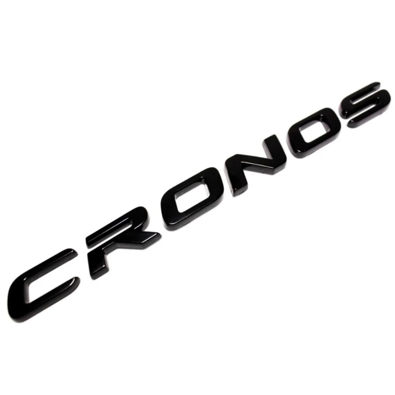 Emblema Fiat Palavra Cronos 2017 A 2022 Preto Brilhante