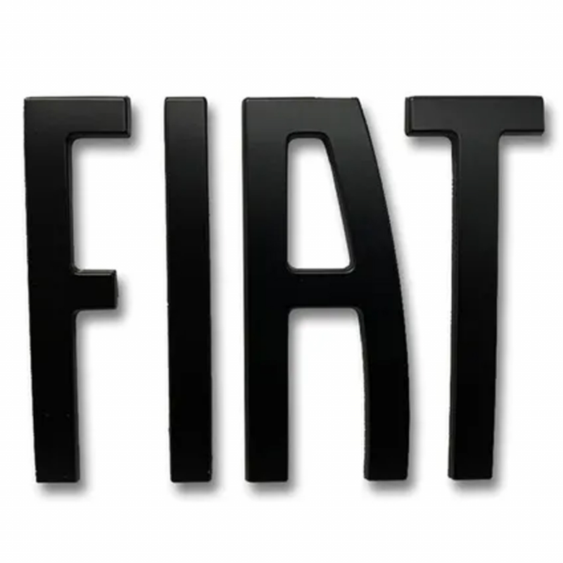 Emblema Fiat Mala Argo 2017 A 2022 Preto Brilhante