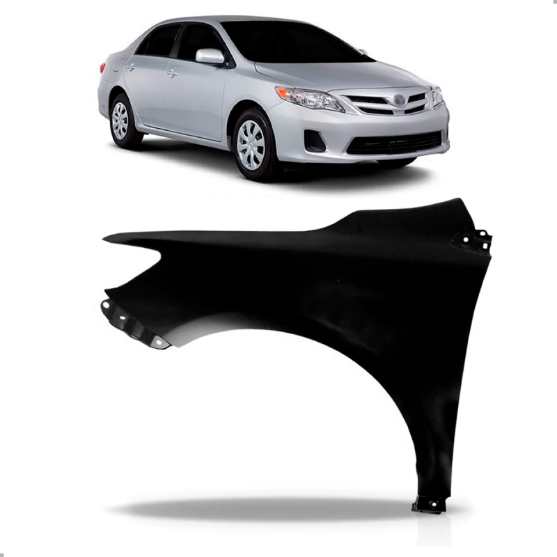 Paralama Corolla 2009 A 2014 Lado Esquerdo Sem Furo (r21627)